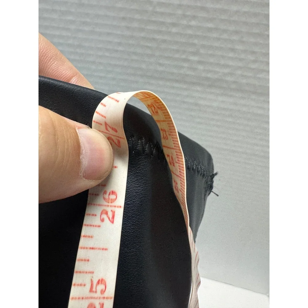 Zara black faux